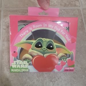 Baby Yoda Star Wars 3 Pairs Socks Gift Set Women's Valentine Mandalorian Grogu